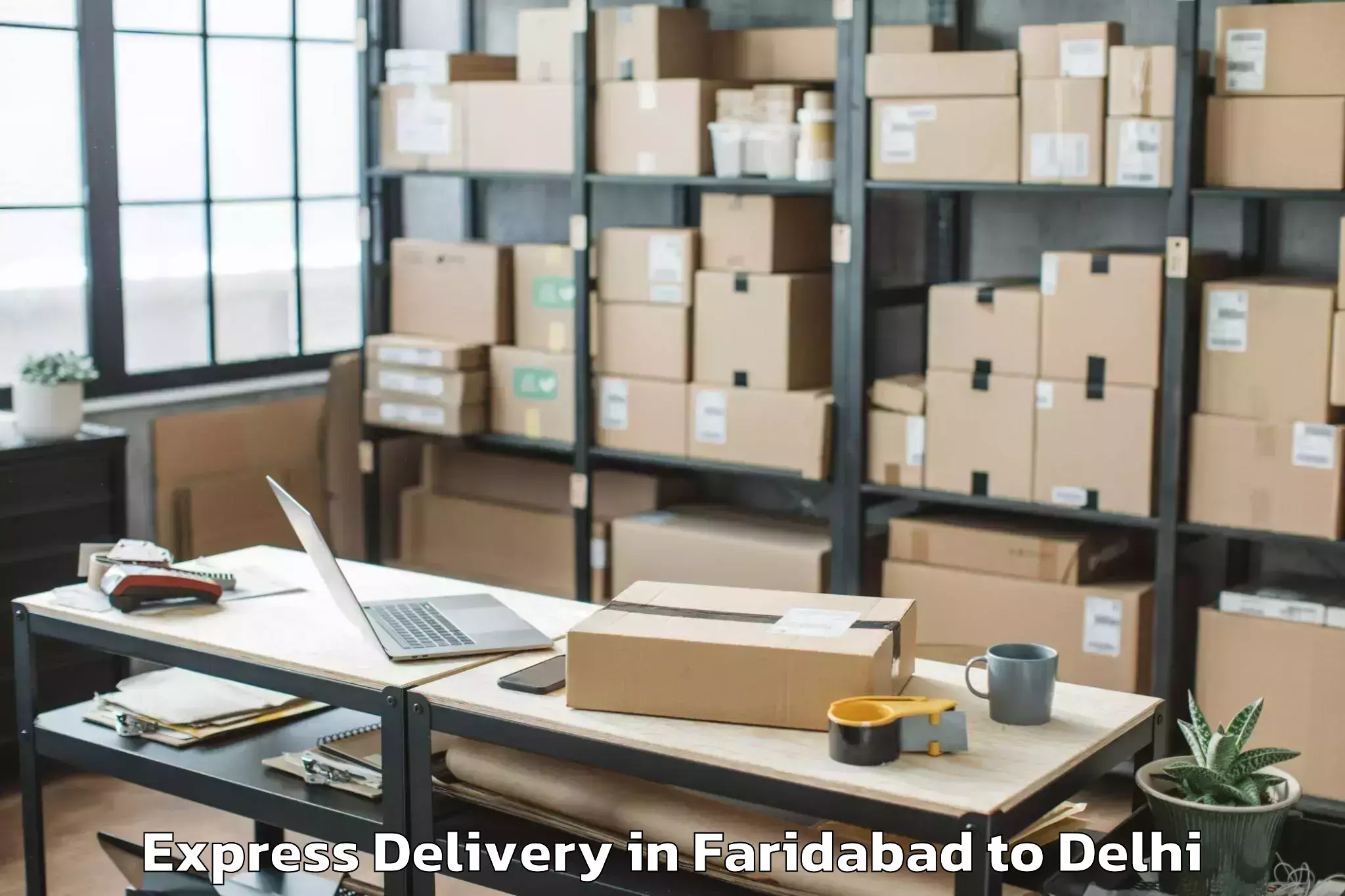 Trusted Faridabad to D Mall Pitampura Express Delivery